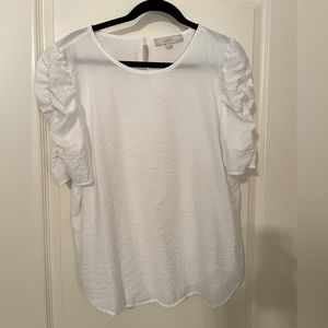 Loft cinched sleeve blouse